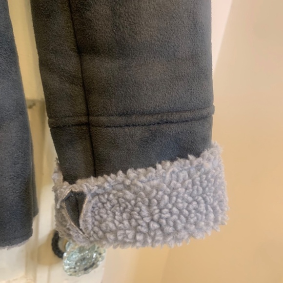 GUESS Motor Bike Faux Fur Jacket Fleece Lining sz Large Great Condition. - Picture 6 of 11